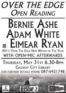 Come See Bernie Ashe At The May Over The Edge Open Reading Thursday